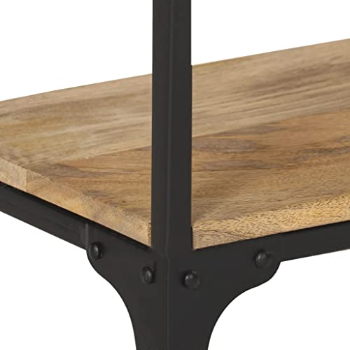 Table basse 90x30x40 cm gain de place en bois de manguier massif - 6