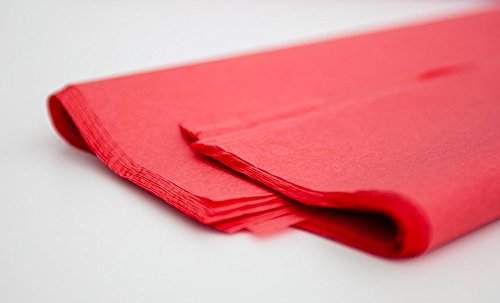 REALPACK® 100x 50x 20x - Sheets of Acid Free Premium Luxury Red Tissue Paper Ream 18" x 28" 450mm x 700mm Free Fast Delivery (20)