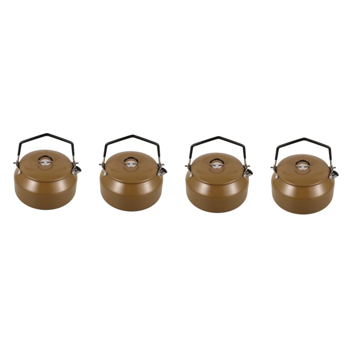 HANABASS 4piezas Hervidor De Agua De Acero Inoxidable Para Camping Teteras Portátiles Para Actividades Al Aire Kettle Compacto y Ligero Para Hervir Agua Excursiones