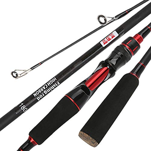 Canne à pêche de baitcasting de filature HIOD en carbone léger 2m 2.4m SpinningRod
