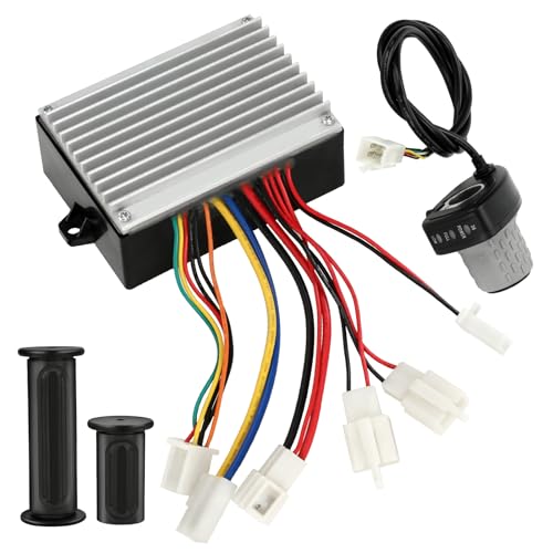 XIKOBY 36V Controller and Throttle Compatible with Razor MX500 MX650 Dirt Bike, Control Module and Twist Throttle Handlebar Grips Replacement for Razor SX500 Electric Dirt Rocket Quad EcoSmart Parts