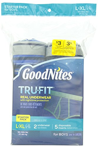 Goodnites Durable Underwear Starter Kit Large/X-Large Boy, 7-Count #TOP3