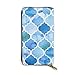 Produktbild JHGFG Aquarell Marokkanischer Hintergrund Echtes Leder Geldbörse Lange Damen Geldbörse Handtasche Multi Kartenhalter Organizer Für Frauen Personalisiert