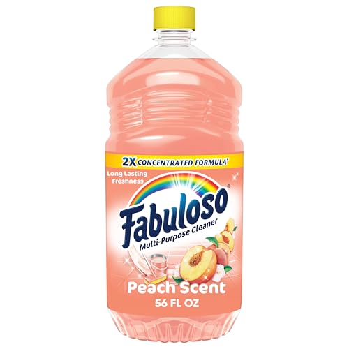 Fabuloso Multi-Purpose Cleaner, 2X Concentrated Formula, Floor Cleaner, Peach Scent, 56 fl oz