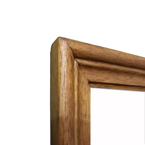 Image of Handmade Wooden Rectangular Photo Frame, 5 X 10 inch Display for Artworks, Pictures and Photos of Your Loved Ones, Best for Home, Office, Wall Decor, Living Room, Bedroom, Golden Oak