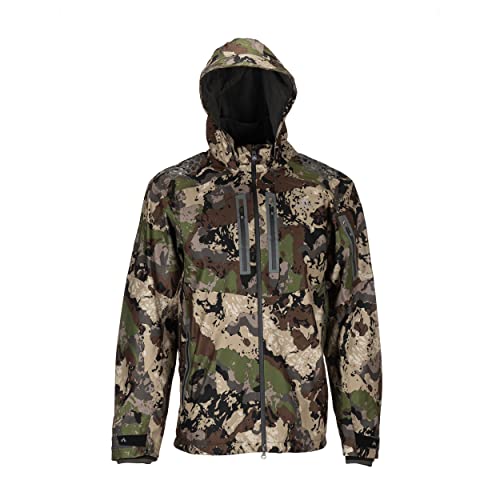 Pnuma Outdoor Selkirk Jacket, Caza Veil Camo, Waterproof, Adjustable Hood, Quiet Fabric (P101C)2