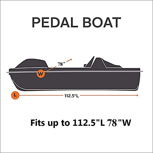 image for BODOGY-KB 5 Seat Pedal Boat Cover,Sun Dolphin Pedal Boat Cover 420D Wa