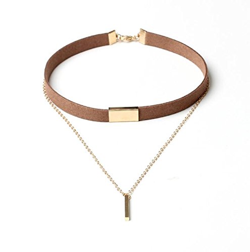 Zboro Black Velvet Choker Necklace Gold Chain Bar Chokers Necklace For Women Collares Collier Ras Du Cou N664-74547