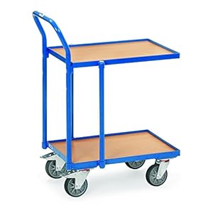 Fetra Transportgeräte Rollwagen Blau Holz 250 kg