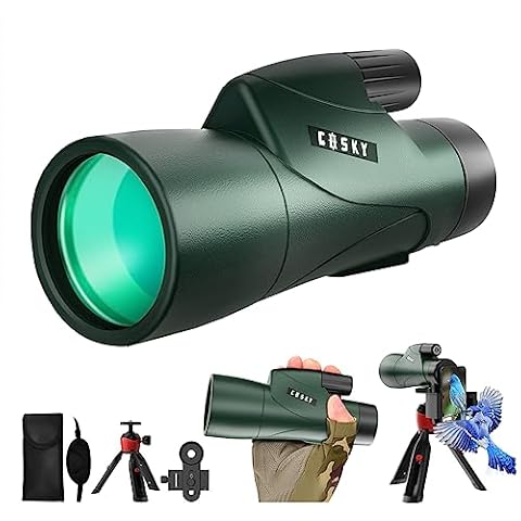 Gosky 12x55 HD Monocular Telescope with BAK4 Prism & FMC Lens, Lightweight with Smartphone Adapter - For Bird Watching, Hunting, Hiking, Traveling Cover