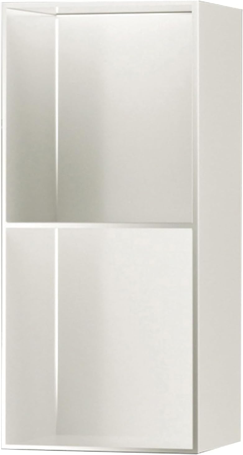 MYUYEE Bathroom Shower Recessed Niche, For Shampoo And Toiletries Recessed Mount Storage Shelf (White 28X70X12.5Cm)