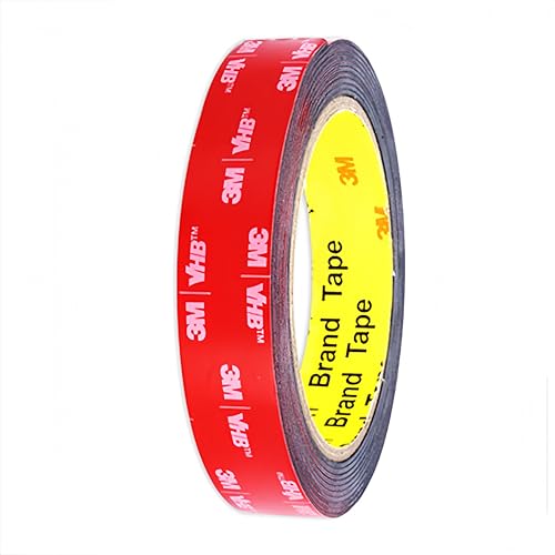 Image of Heavy Duty Double Sided Tape, High Temperature Resistant Adhesive Foam Tape for Indoor /Outdoor, Car Trim, Moto, LED Strips, Metal, Home and Office Decor, Made of 3M VHB Tape (3 /4in*18ft)