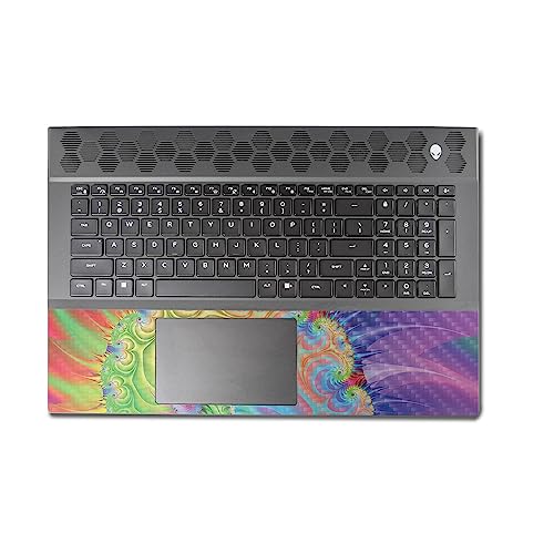 Image of MightySkins Carbon Fiber Skin Compatible With Alienware M18 R1 (2023) Full Wrap Kit - Color Fractal | Protective, Durable Textured Carbon Fiber Finish | Easy To Apply & Change Styles | Made in the USA