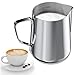 Gvolatee 350ml Milchkännchen zum Milchaufschäumen 304 Edelstahl, Milchkanne mit Messung Mark 12oz für Barista, Milch Pitcher für Cappuccino, Latte Art,Espresso, Perfekt für Kaffeeliebhabe, Silber Handtuchhalter,Edelstahl  günstig Kaufen-Gvolatee 350ml Milchkännchen zum Milchaufschäumen 304 Edelstahl, Milchkanne mit Messung Mark 12oz für Barista, Milch Pitcher für Cappuccino, Latte Art,Espresso, Perfekt für Kaffeeliebhabe, Silber