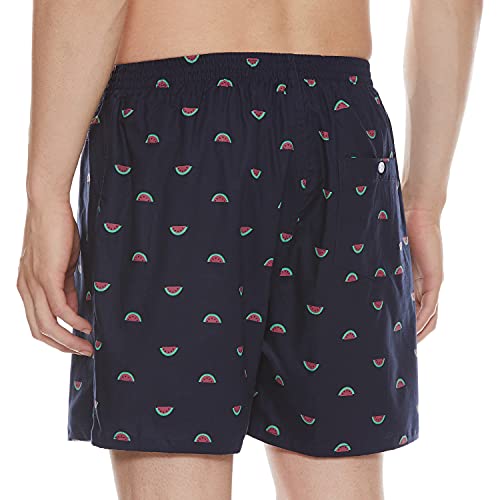 Image of Longies Pure Mens 100% Cotton Boxers (Pack of 3) Regular Shorts (LGBOXPO3V003 Navi,Cream,Aqua3324 L)