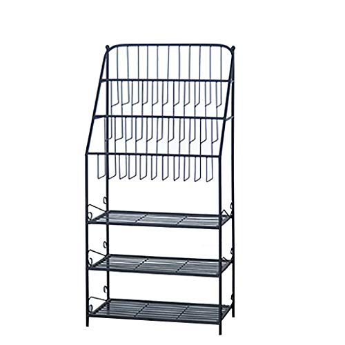 Ferro battuto Magazine Rack bambini validità del Libro Classificazione Rack Multistrato cremagliera del pavimento libri e giornali Display Stand