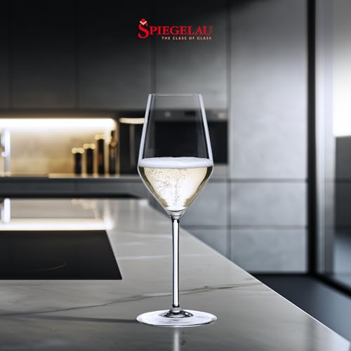 Foto von Spiegelau Champagner Gläser 310 ml, 4 Stück, Style, 4670185, Sektgläser aus Kristallglas, Champagnergläser spülmaschinenfest
