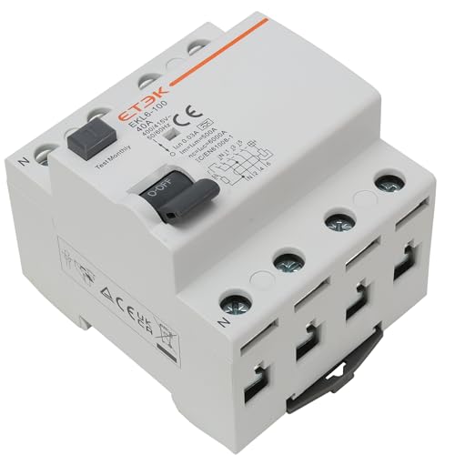 Superimmunisierter Differentialschalter 4P 40A 30mA Typ A - Schutz vor elektrischen Leckagen - RCCB (3P+N) c - DIN-Schienenmontage - Dreiphasen- oder allgemeiner Rahmen