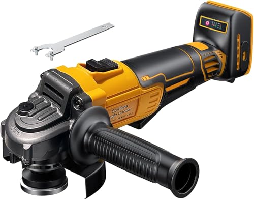 21V Cordless Angle Grinder, 7500RPM Brushless Motor,with 2PCS 4.0Ah...
