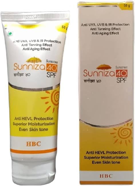 Sunniza spf 40 sunscreen pack of 1