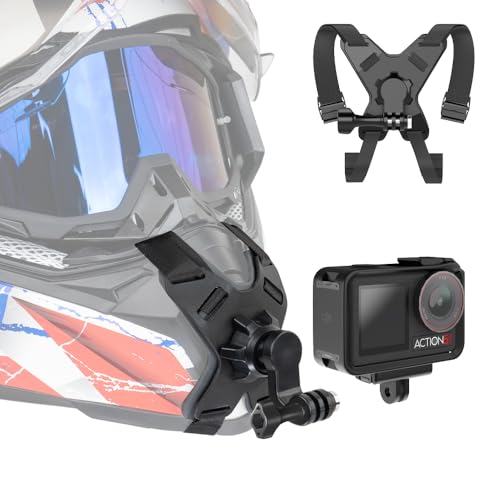 SUREWO DJI Action 6 Helmet Chin Mount, Motorcycle...