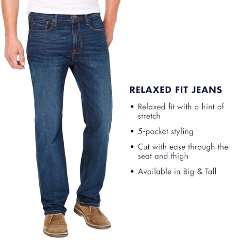 Image of Tommy Hilfiger Men's Relaxed Fit Stretch Jeans