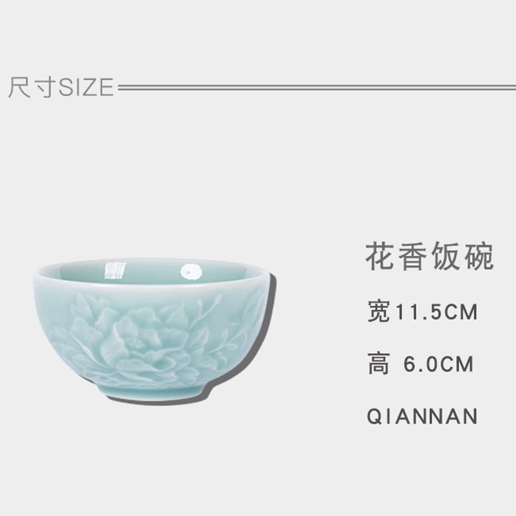 Ceramic Bowl and White Porcelain Chinese Bone China Tableware Household Kitchen Supplies Rice