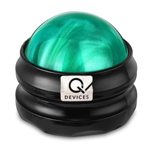 Image of Q DEVICES Cold & Hot Massage Roller Ball - 3-in-1 Muscle Recovery Tool for Cryotherapy, Heat & Aromatherapy - Ice Roller for Plantar Fasciitis, Muscle Knots, Neck & Back Pain Relief - Blue