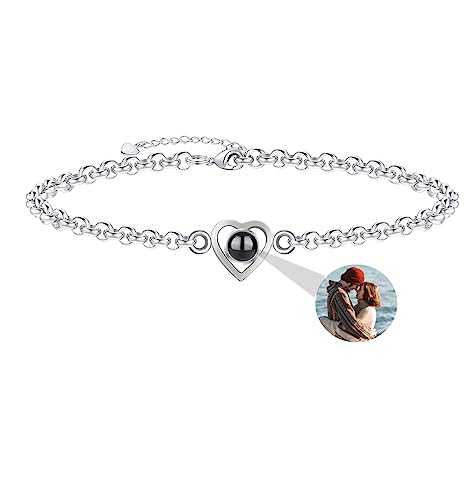 Aina Lighting Pulsera de proyección de Foto Personalizada I Love ...