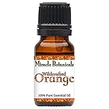 Miracle Botanicals Wildcrafted Orange Essential Oil - 100% Pure Citrus Sinensis - Therapeutic Grade - 10ml