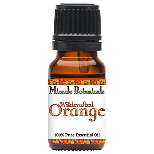 Miracle Botanicals Wildcrafted Orange Essential Oil - 100% Pure Citrus Sinensis - Therapeutic Grade - 10ml