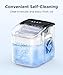 COWSAR Ice Maker Countertop, Portable Ice Machine with Self-Cleaning, 26.5lbs/24Hrs, 9 Bullet Ice Cubes in 6 Mins, Ice Basket and Scoop, Ideal for Home, Kitchen, Bar, Camping