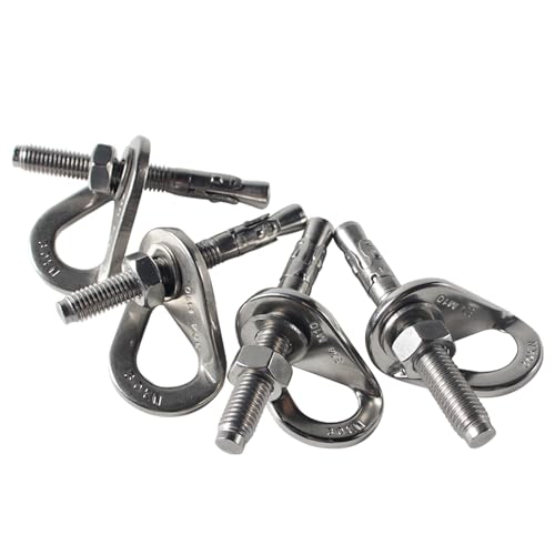 YZTONGPAO Rock Climbing Holds, 304 Stainless Steel Heavy Duty Climbing Anchor, 10 mm (3/8