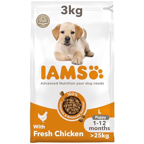 Price comparison product image IAMS Puppy Large Dry Dog Food Chicken 3kg