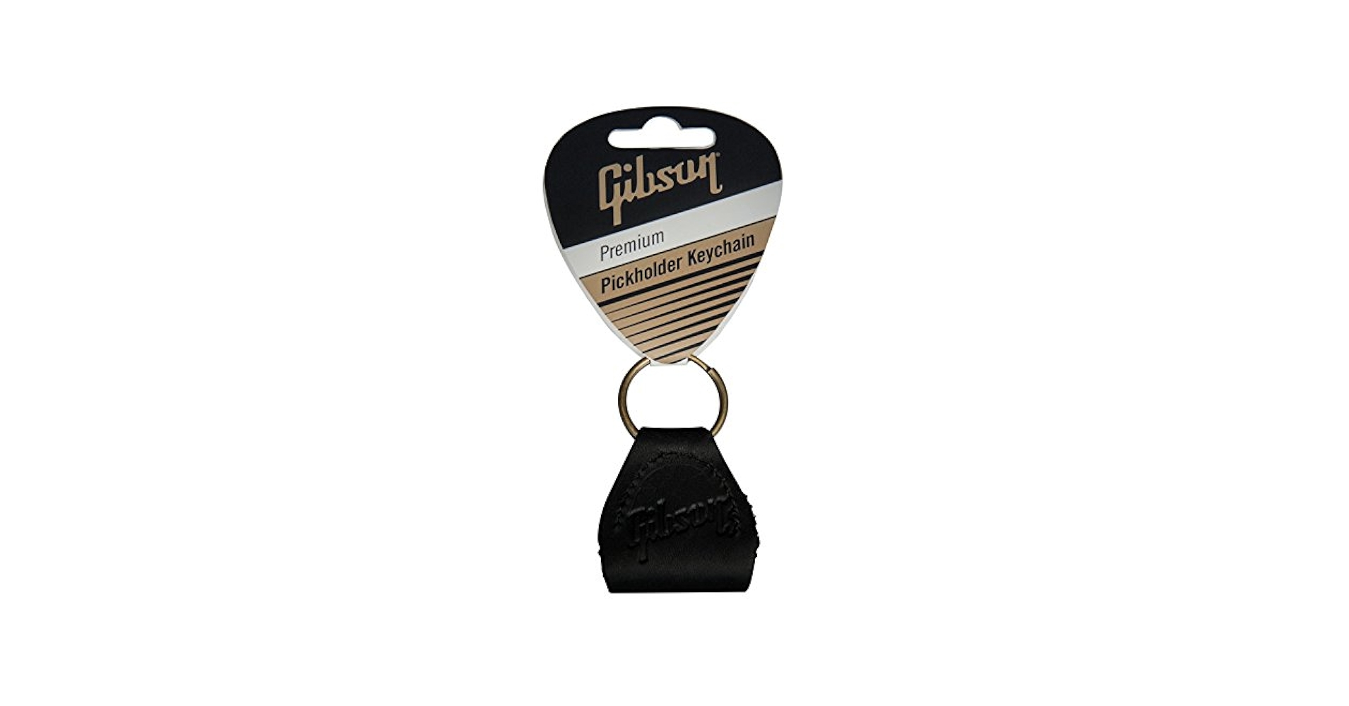 Gibson - key holder 2点(未使用品) Amazon.com: Gibson Premium Leather Pickholder Keychain, Black