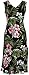 RJC Women's Breathtaking Island Getaway Tea Length Sleeveless Hawaiian Dress
