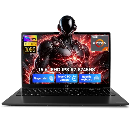 Image of NIMO 15.6 inch Light Gaming Laptop, AMD Ryzen 7 8745HS, Up to 4.9GHz, 8C /16T