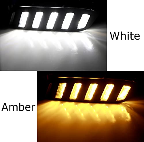Kit LED DRL Blanco/Ámbar para Toyota Tacoma 2016-2023 miniatura 2