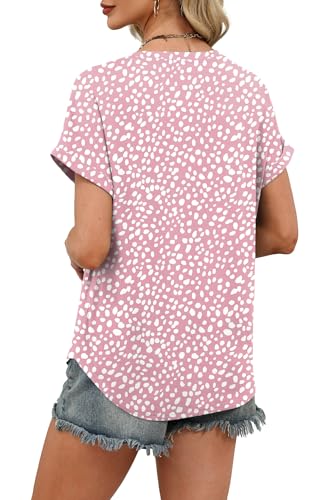 Image of WIHOLL Womens Blouses Spring Tops Short Sleeve Shirts Dressy Casual Summer Vacation Fashion Clothing 2026