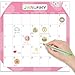 Baby's First Year Calendar, Memory Book with Milestone Stickers and Storage Pocket, Baby Keepsake Tracker - 1st Year Tracker (dinosaur)