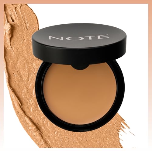 Image of Note Cosmetique Luminous Silk Compact Powder - Medium Buildable Coverage - Weightless Setting Powder Foundation - 03 Medium Beige - 0.4 oz