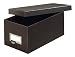 Globe-Weis/Pendaflex Fiberboard Index Card Storage Box, 3 x 5 Inches, Solid Black (3X5BLA)