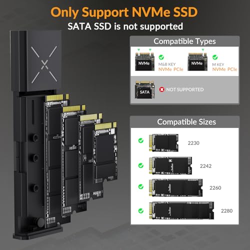 Enclosure SSD M.2 NVMe PCIe iDsonix Aluminum USB C 3.2 Gen 2 miniatura 2