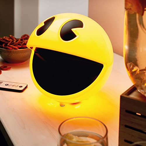 RED5 Pac-Man USB Desk Lamp Remote Control Retro Icon Light Dimmable with Sounds, Yellow, 17 cm x 17 cm x 17 cm - Image 2