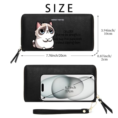 OIDERY Customized Cat Women's Wallet,Birthday Gift,Holiday Gift for Friend,Valentine's Day Gift for Wife,Mother,Daughter,Ladies2