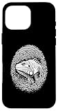 Photo Gallery custodia per iphone 16 pro max iguana fingerprint - vintage carino iguana lucertola amante Photo Gallery custodia per iphone 16 pro max iguana fingerprint - vintage carino iguana lucertola amante