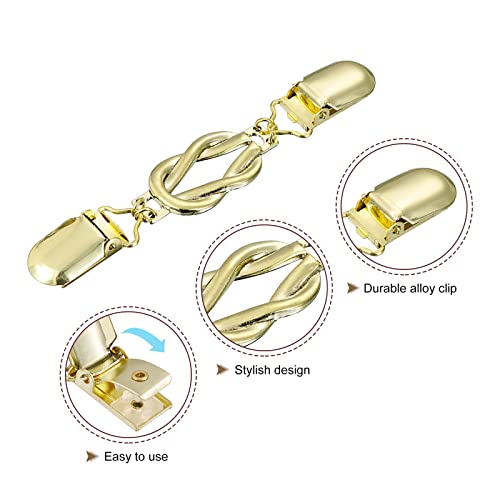 Image of uxcell Sweater Clips, Retro Cardigan Collar Clips, Shirt Clips Dresses Clip Brooch Shawl Clips for Women