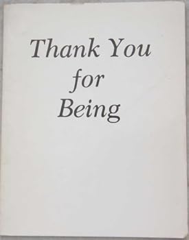 Paperback Thank you for being Book