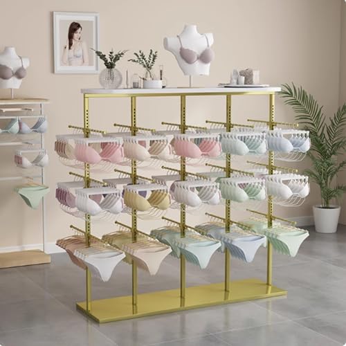 Présentoir à sous-vêtements à 3 niveaux en métal pour magasin