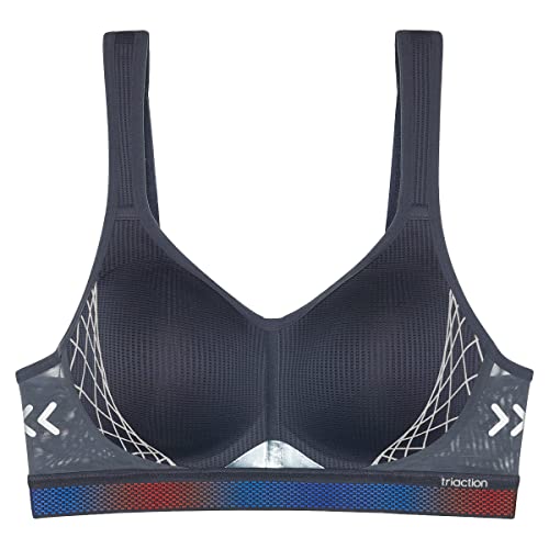 Triumph International Women's Padded | Wireless | 110I596 Polyamide Triaction Cardio Cloud 32B Pebble Grey Sports Bra | Pack of 1